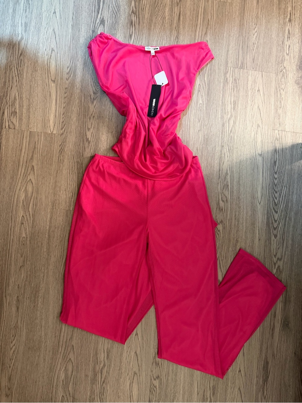 Fashion Nova Hot Pink 2pc set